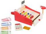 Caja registradora de madera con Rollo de Papel 