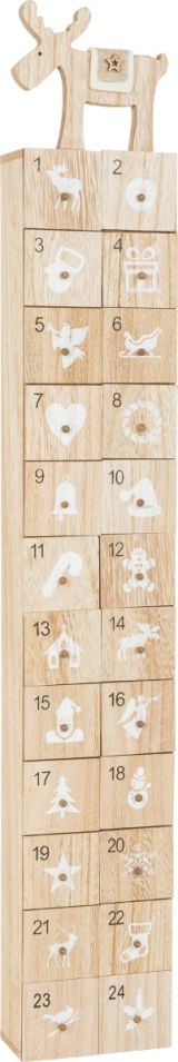 Calendario de adviento moderno , 80 cm de altura