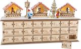 Calendario de Adviento en madera Bazar Navideño