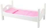 Cama Blanca de Madera para Muñecas