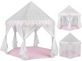 Carpa Infantil Gris y Rosa
