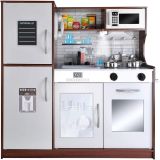 Cocina Infantil de madera marrón oscuro KD9150 Kruzzel