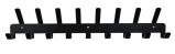 Colgador Perchero de pared Negro , 17 Ganchos