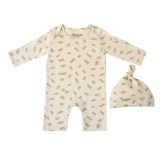 Set Bebé Orgánico Recién Nacido con Gorro – Algodón GOTS Suave 0-3 Meses | Clair de Lune