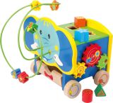 Elefante de Madera con Actividades 