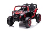 Coche Eléctrico Infantil YSA036 Rojo 4x4 con Batería 12V, Control Remoto y Asiento de Piel
