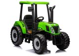 Tractor Eléctrico Infantil A011 Verde 24V con Ruedas EVA y Mando a Distancia
