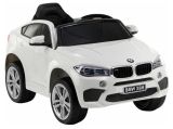 Coche Eléctrico para Niños BMW X6 Blanco con 2 Motores, 12V y Control Remoto
