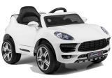 Coche Eléctrico para Niños Coronet S Blanco con Control Remoto, Ruedas EVA y Asiento de Piel