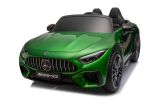 Coche Eléctrico Infantil Mercedes AMG SL63 Verde Pintado con Control Remoto y Asiento de Eco-Cuero