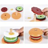 Hamburguesa de Madera , Juguete educativo y divertido para Niños