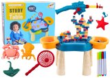Mesa Multifuncional 4 en 1 Azul - Construcción, Pesca y Dibujo - imagen 2