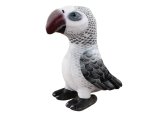 Peluche de Loro 20 cm - Colección Nueva Fauna-Gris - imagen 2