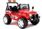 Coche Eléctrico Infantil Jeep Raptor S618 Rojo con Ruedas EVA y Control Remoto