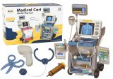 Set de Pequeño Doctor con Estetoscopio y Estación Móvil – Azul - imagen 2