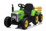 Tractor Eléctrico Infantil XMX611 Verde 12V con Mando y Panel Musical

