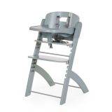 Trona evolutiva Evosit menta Childhome vista frontal con bandeja