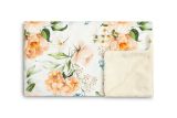 Manta Plush Peonia de Doble Cara para Bebés - Suave, Cálida y Versátil, 80x100cm