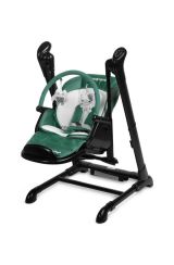 Silla Alta y Columpio 2 en 1 Indigo Black - Elegancia y Comodidad para tu Bebé-Verde - imagen 2