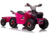 Quad Bike Rosa Eléctrica con Remolque XMX630T