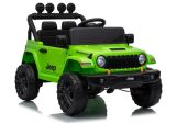 Jeep Rubicon DK-JWR558 24V en color verde, ideal para aventuras al aire libre