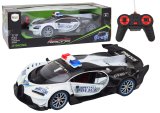 Coche de policía teledirigido Lean toys 1:12 con luces y mando
