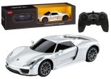 Coche Deportivo RC 1:24 Control Remoto Porsche 918 Spyder Plata