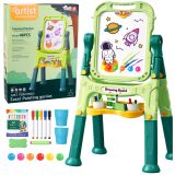 Pizarra Magnética Doble Cara con Tiza y Marcadores, 48 pcs