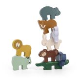 Juego de apilamiento de animales de madera Trixie - Diversión y aprendizaje