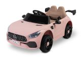 Coche eléctrico infantil Toyz Volti rosa con puertas abatibles, vista frontal