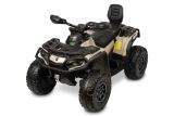 Vehículo eléctrico Toyz Can-Am Outlander con diseño khaki y cuatro motores
