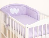 Protectores de Cuna My Sweet Baby - Corazones en Puntos Blancos