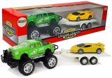 Set de Vehículos: Sportcars Amarillos y Off-Road Verde