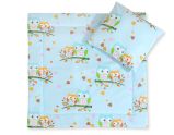Set de Cama para Bebé My Sweet Baby - 2 Piezas - Búhos Turquesa