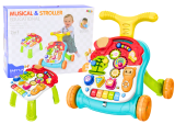 Andador y mesa de actividades 2 en 1 de Lean toys con luces y sonidos