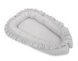 Baby Nest Premium Cocoon For Infants With A Ruffle My Sweet Baby- Grey