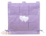 Cot Tidy My Sweet Baby - Organizador de Cuna con Corazones Lila