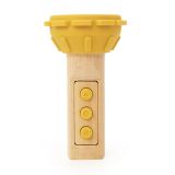 Linterna de silicona y madera Trixie con diseño de león.