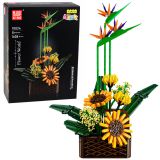 Bloques Construcción Floral en Maceta con 1608 Piezas