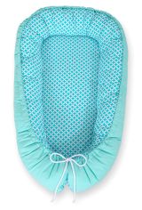 Baby Nest Double-sided Premium Cocoon For Infants Bobono- Mint Rosette
