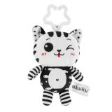 Colgante de Peluche Gato Blanco y Negro Akuku para Bebés