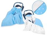 Manta de Cochecito Doble Cara My Sweet Baby - Estrellas Azules