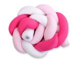 Protector de Cuna Knot Bumper My Sweet Baby - Rosa y Blanco