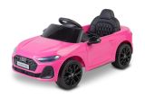 Coche eléctrico Audi A5L rosa Toyz con diseño atractivo y características seguras.