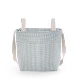 Bolso talega Taylor Cambrass color azul vichy, vista frontal