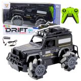 Coche Todo Terreno RC con Control Remoto 360° Rotación 1:12 Negro