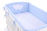 Protector de Cuna My Sweet Baby XXL Corazones Blancos y Azules