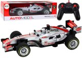 Coche de Carreras RC Control Remoto 1:12 Plata con Sonido