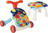 Andador interactivo con panel educativo y teléfono de Lean toys.