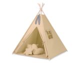 Tipi para niños My Sweet Baby con alfombra y cojines - Beige